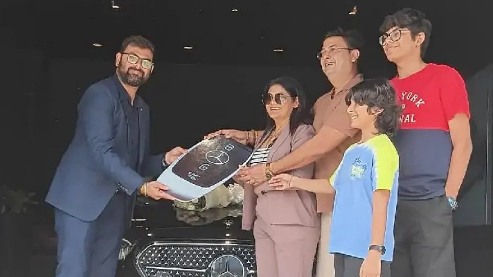 Veer Sharma and his family in happier times