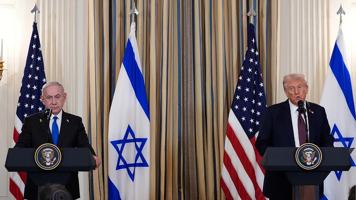 Donald Trump and Benjamin Netanyahu at the White House. (Photo: AP/PTI) 