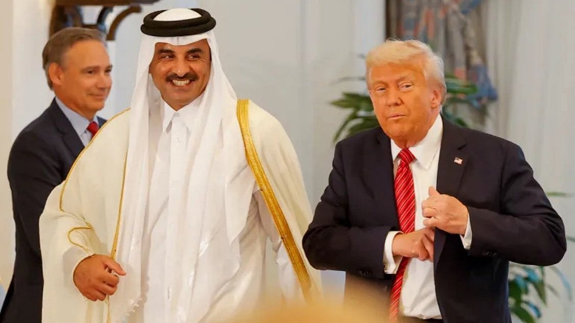 Qatar's Amir Dawlat with Donald Trump