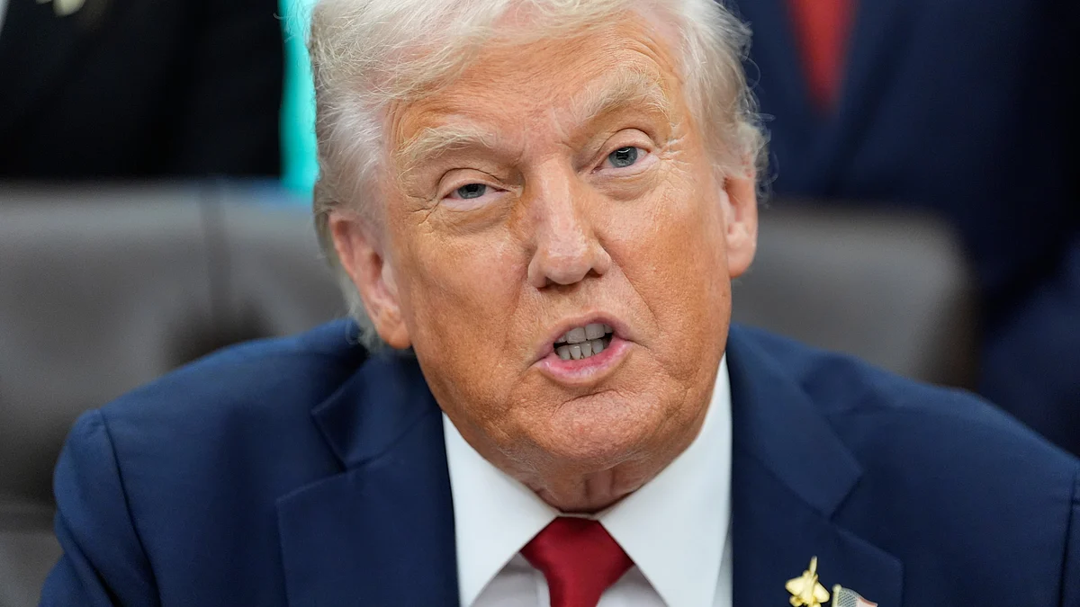 Donald Trump speaks from the historic Oval Office