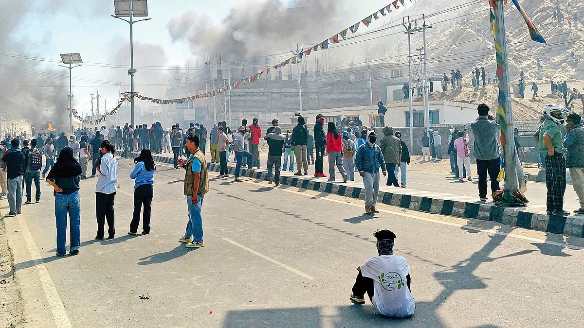 Was the violence that erupted in Leh on 24 Sep truly a spontaneous act of rage?