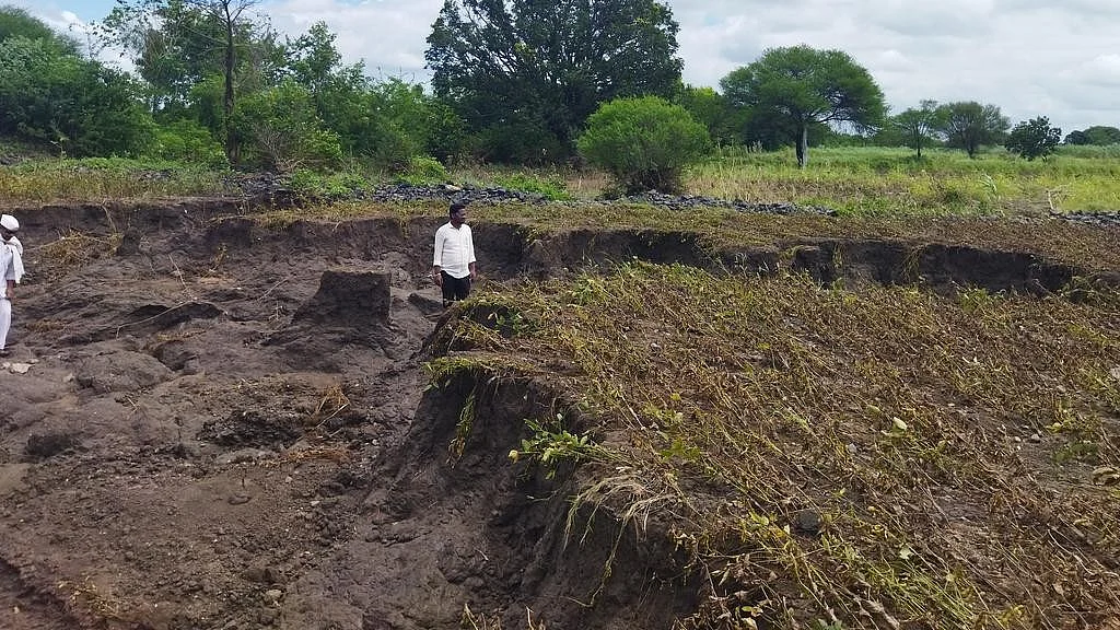 A damaged field in Dharashiv