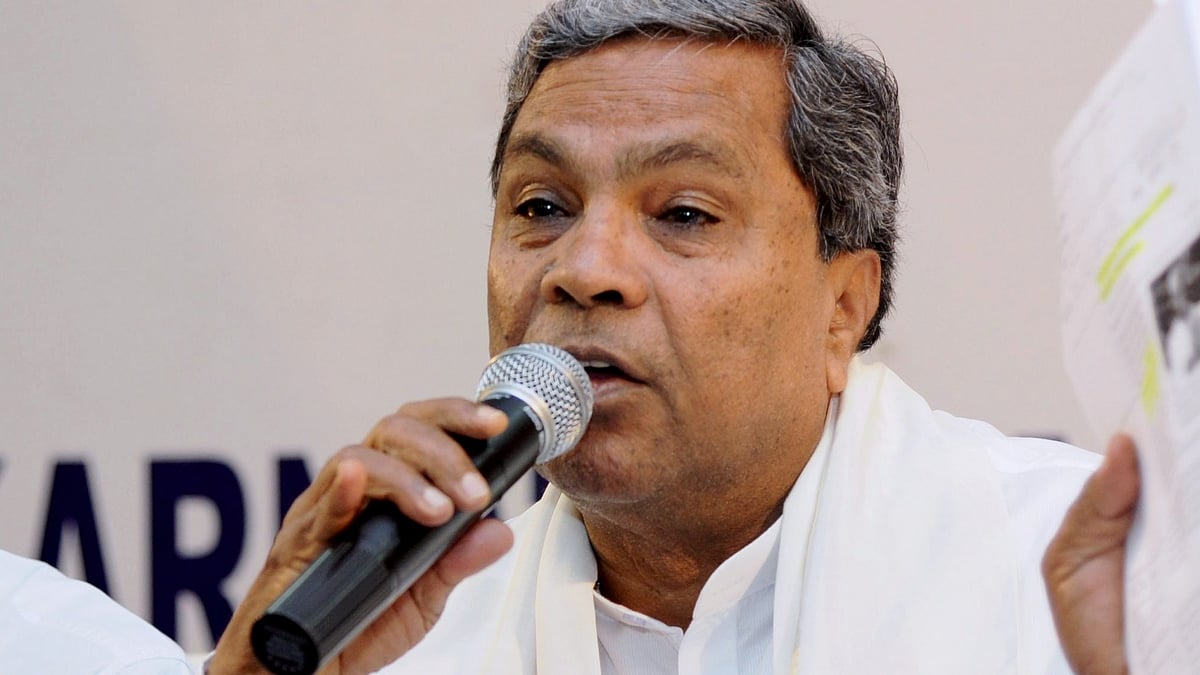 Karnataka chief minister Siddaramaiah.