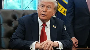 Donald Trump at White House on 6 October