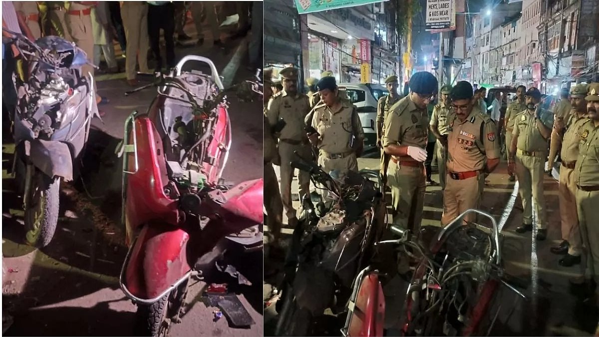 The scene of blast in Kanpur