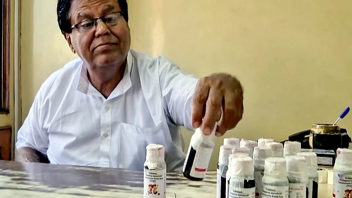Officials inspect bottles of Coldrif cough syrup linked to child deaths in MP.