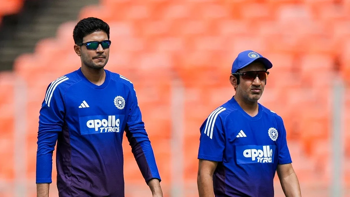 Shubman Gill (left) and Gautam Gambhir
