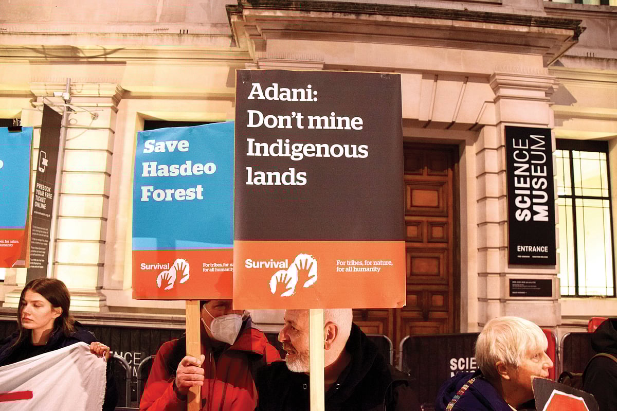 A protest in London in support of indigenous people’s rights