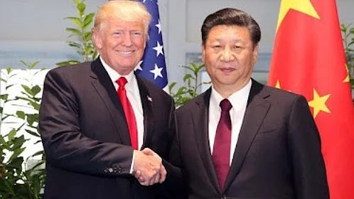Donald Trump with Xi Jinping