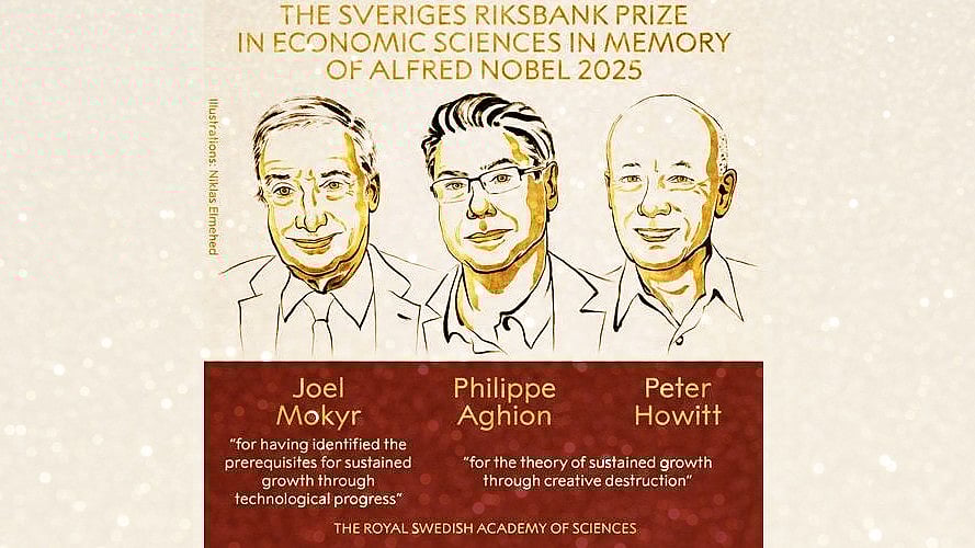Joel Mokyr, Philippe Aghion, Peter Howitt win 2025 Economics Nobel