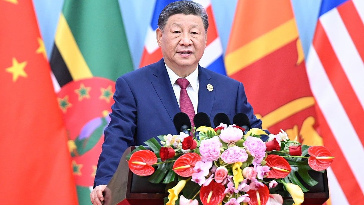 Xi Jinping delivered a keynote speech during a meeting in Beijing.