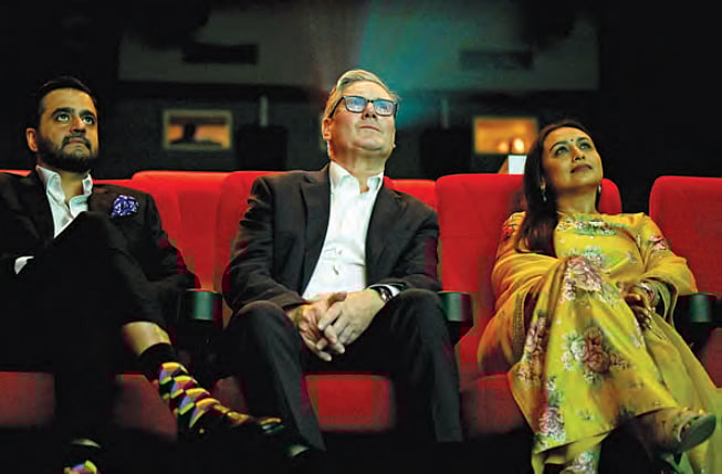 PM Keir Starmer at a film screening during his recent visit to Mumbai