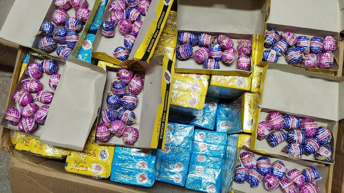 Fruits of the Kolkata Police’s annual firecracker raids (file photo)