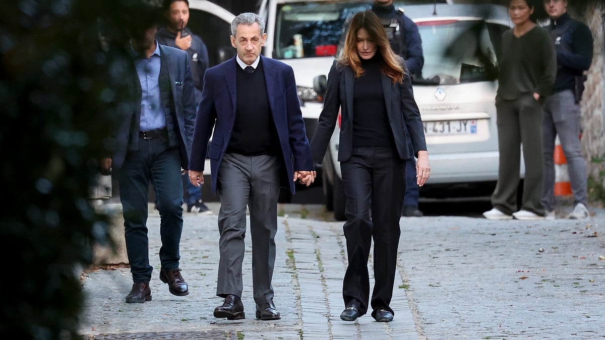 Former French President Nicolas Sarkozy, Carla Bruni-Sarkozy