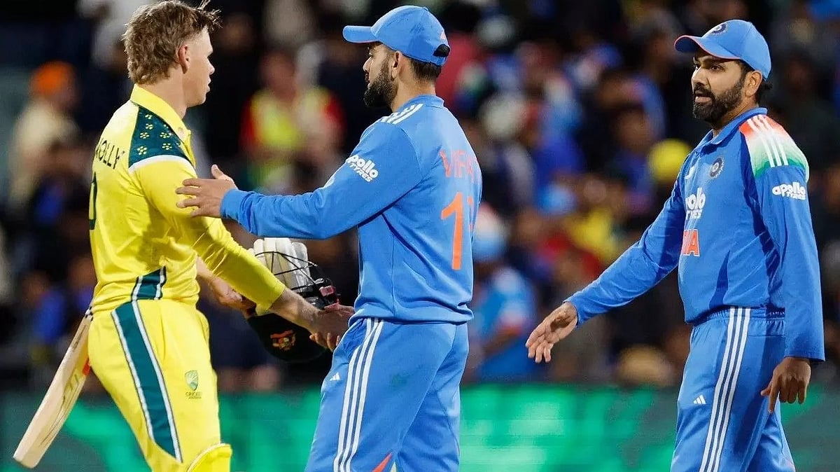 Virat Kohli & Rohit Sharma after losing the Adelaide ODI