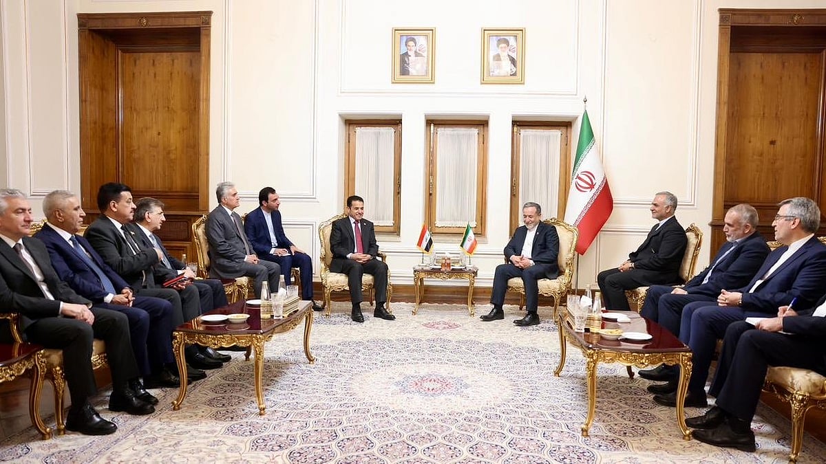 Iraq's diplomatic contingent in Iran on 21 October 2025. The former rival casts a long political shadow