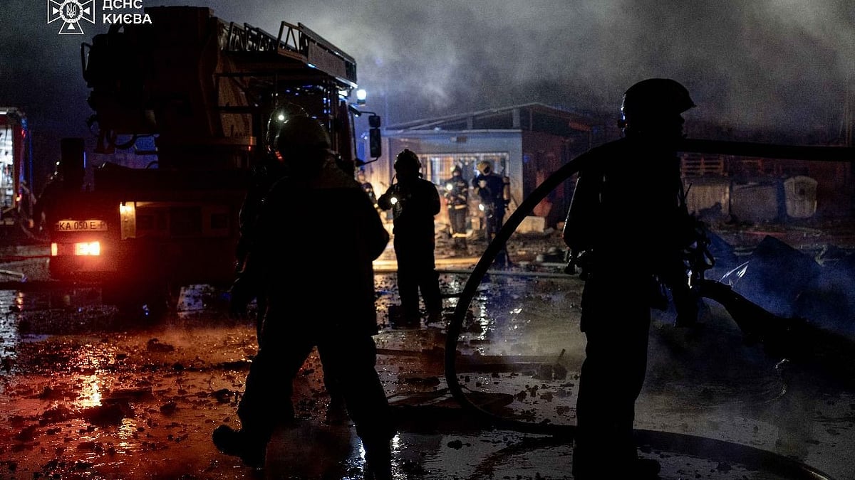 After a Russian missile attack in Kyiv, 25 Oct 2025