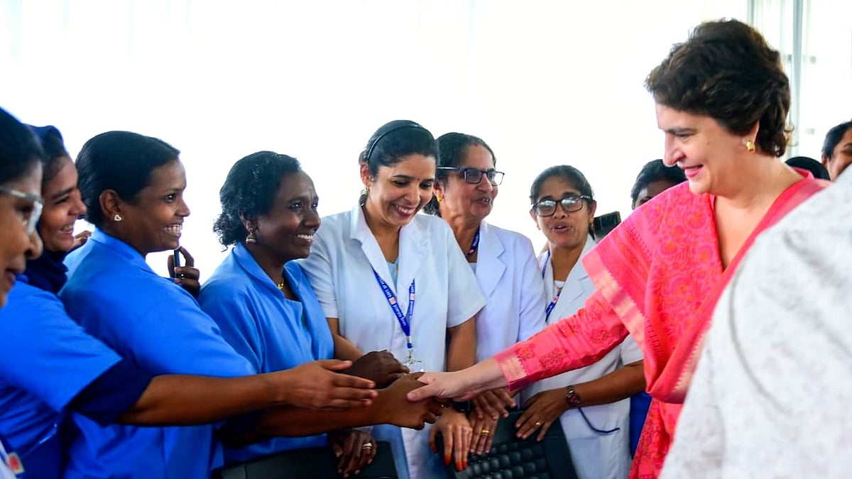 Priyanka Gandhi Vadra inaugurates a medical unit in Wayanad