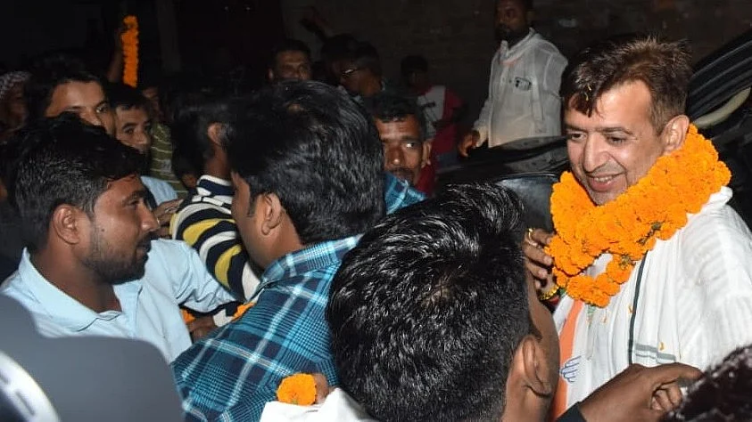 Rishi Mishra on the campaign trail