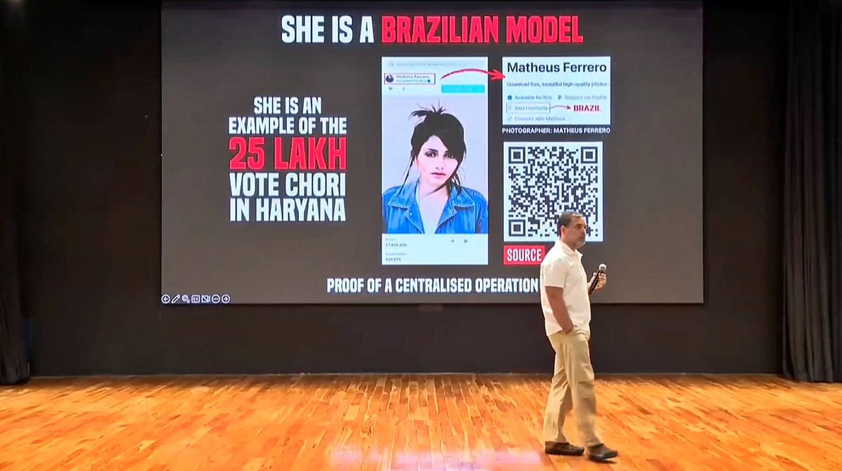What is a Brazilian model doing on the electoral list of Haryana?