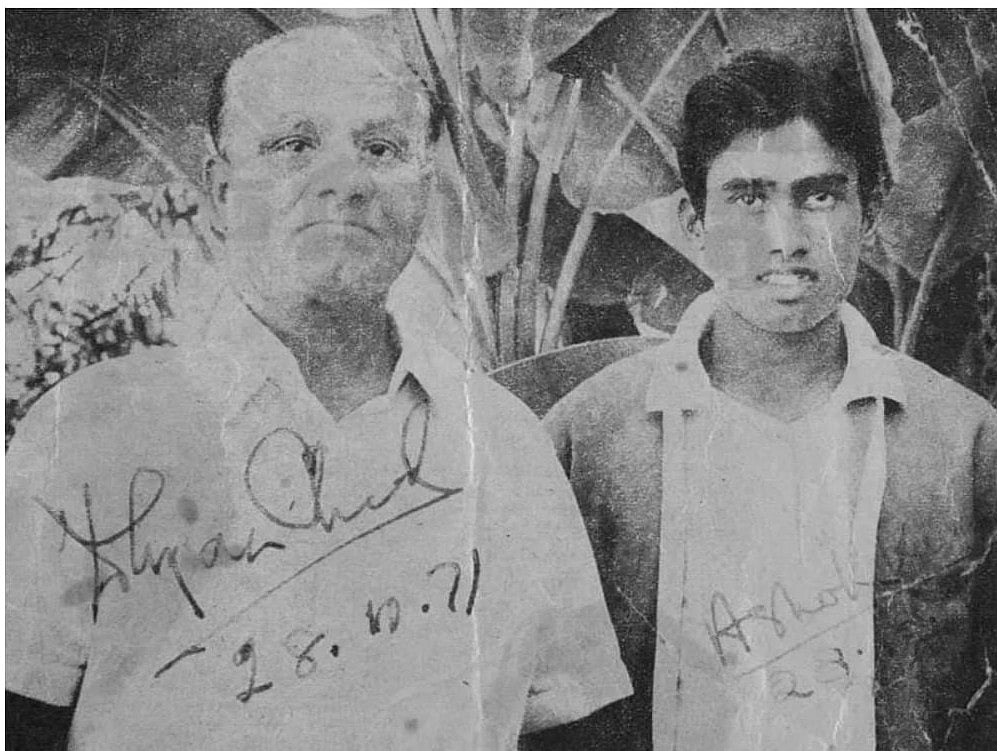 Dhyan Chand with Ashok Kumar
