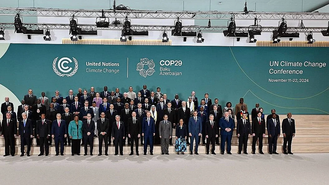 File photo of delegates at COP 29