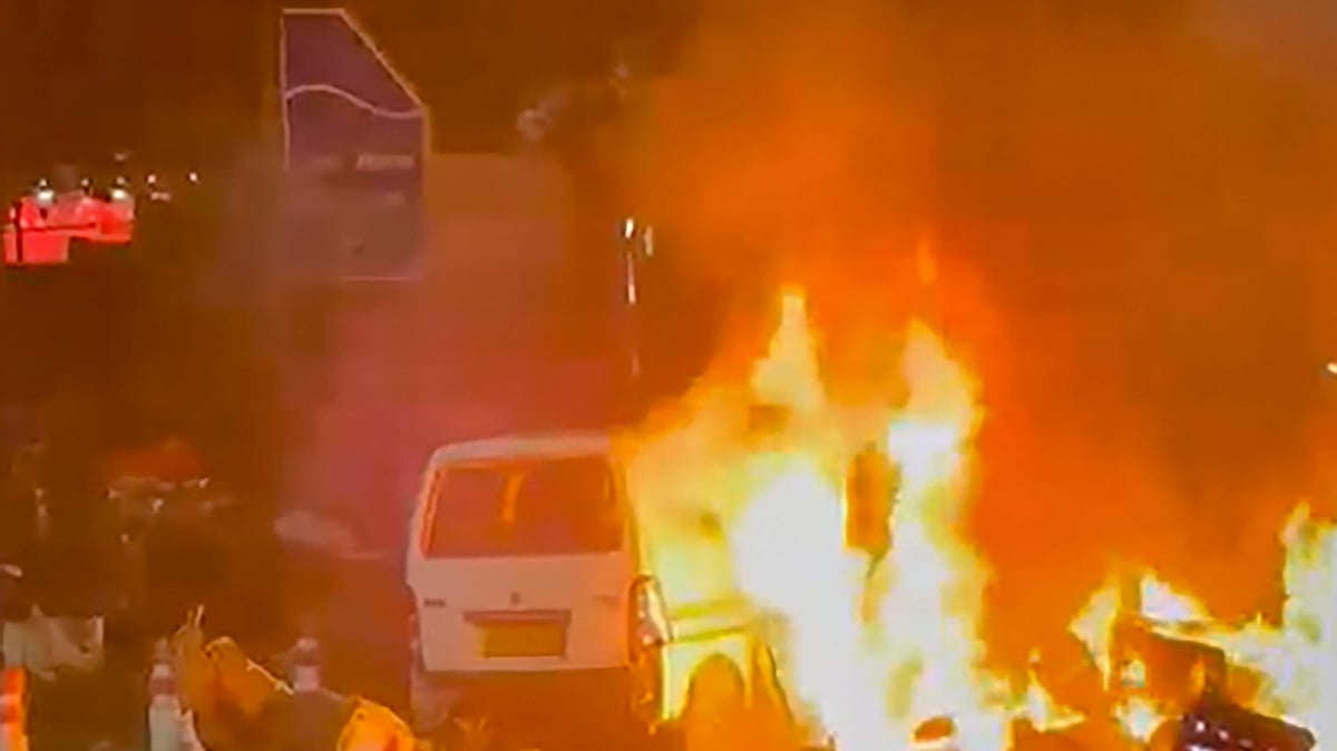 Aftermath of the blast