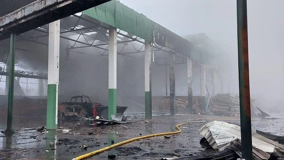 Ukraine’s first major biomass power plant came under attack.