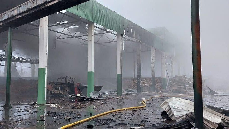 Ukraine’s first major biomass power plant came under attack.