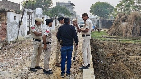 Police officials in Uttar Pradesh
