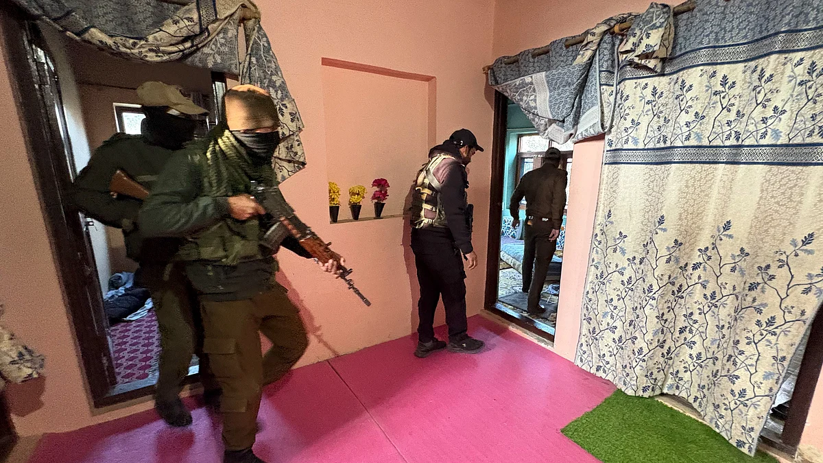 According to officials, more than 200 locations were raided in Kulgam district alone