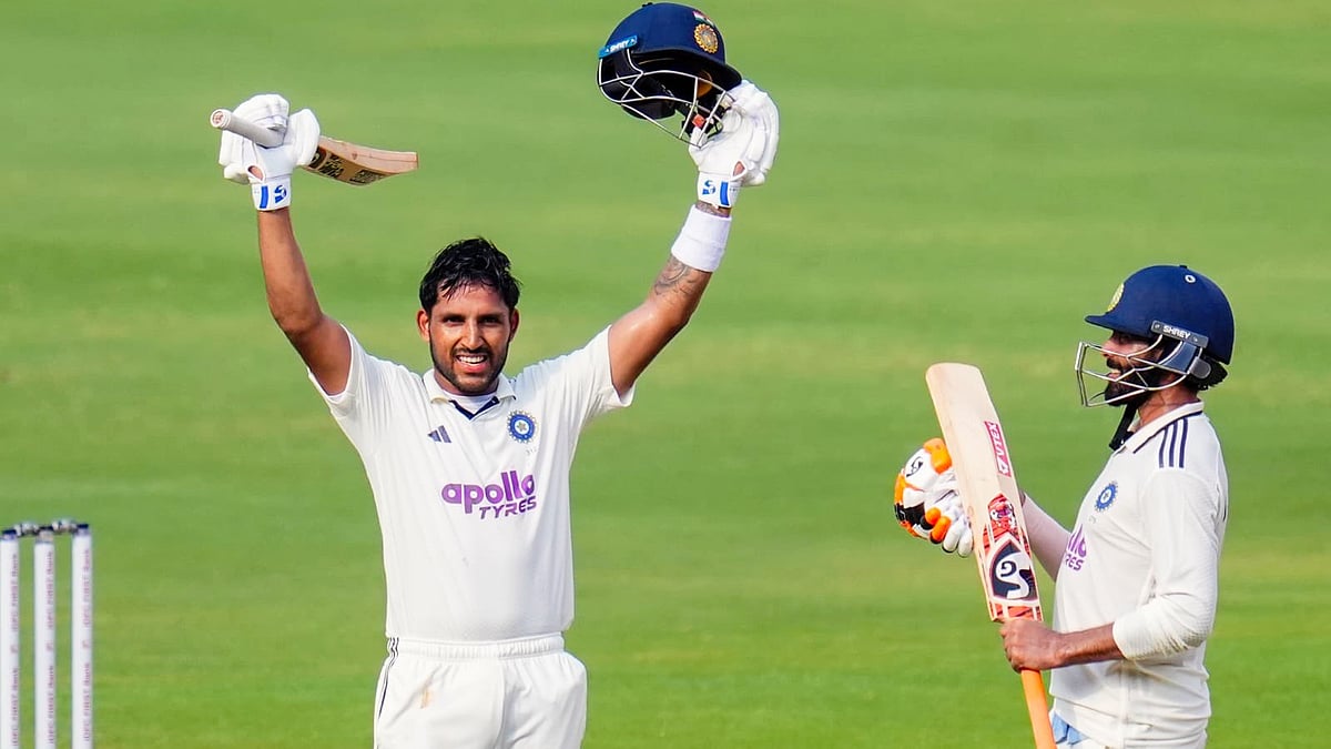 Jurel after his maiden Test century in October