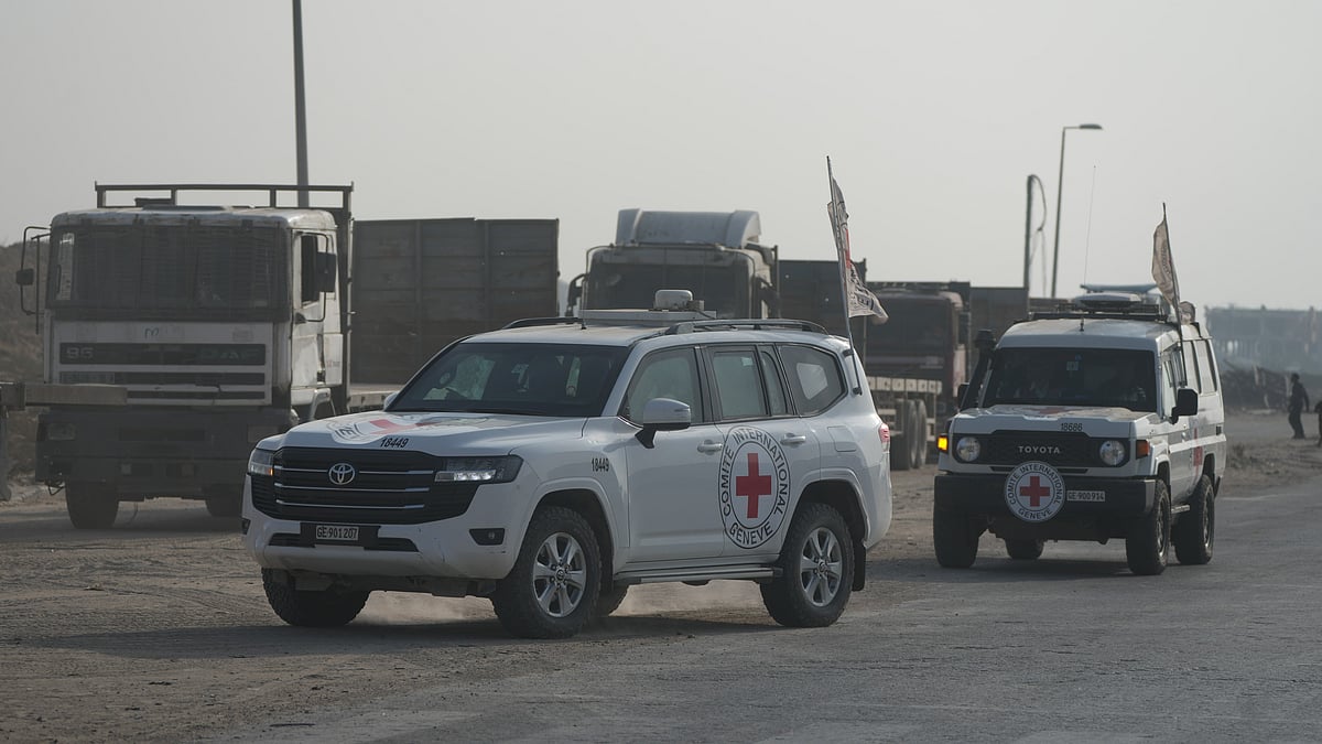 Red Cross convoy carries remains of Israeli soldier held in Gaza since 2014, says Hamas.