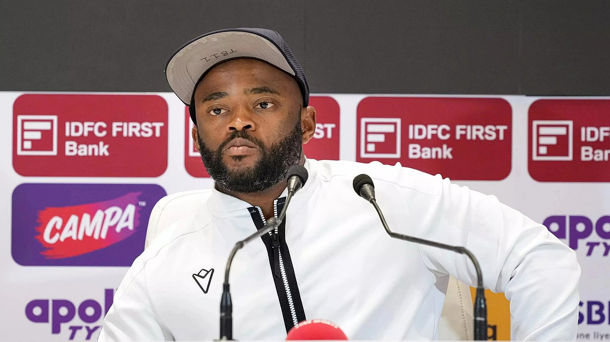 Temba Bavuma at the press conference on Thursday