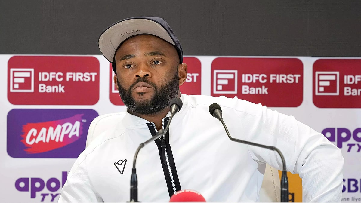 Temba Bavuma at the press conference on Thursday