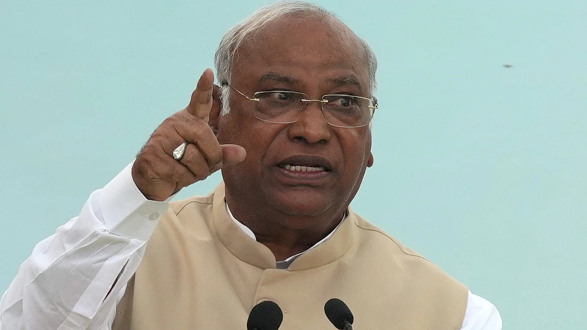 Congress president Mallikarjun Kharge.