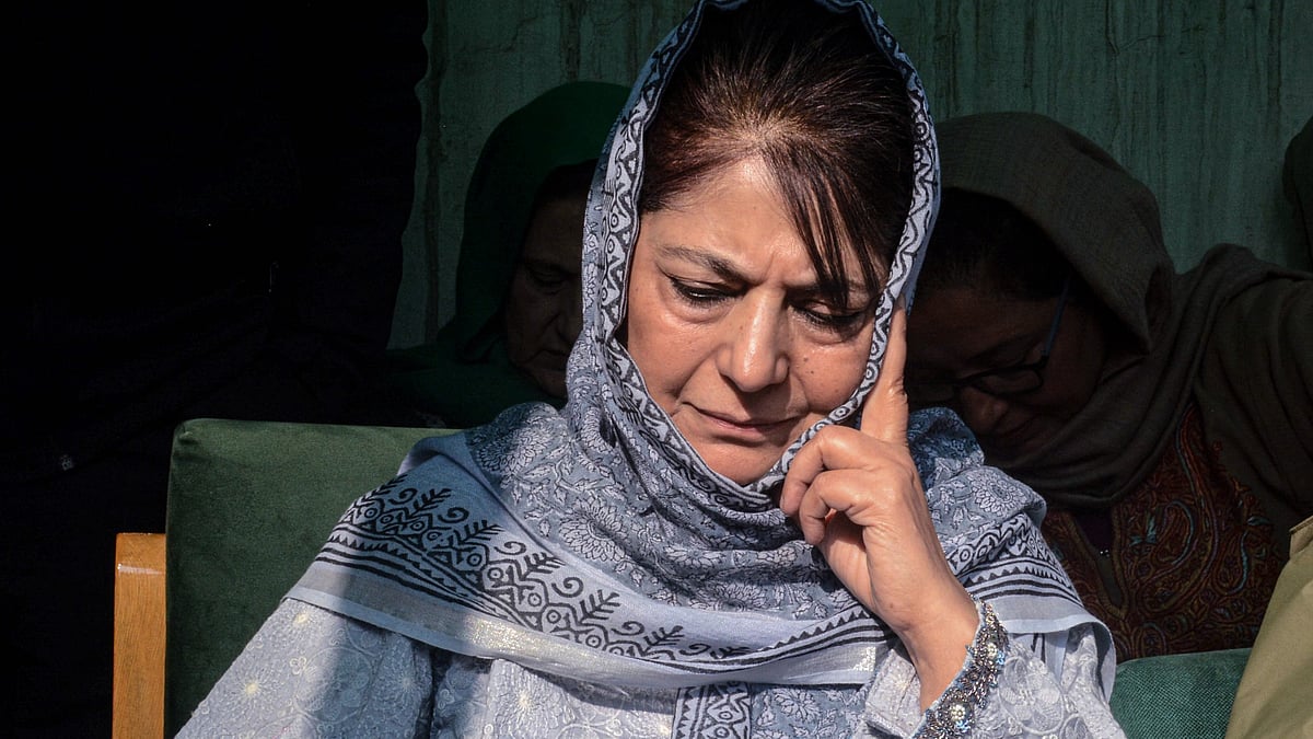 PDP chief Mehbooba Mufti in Srinagar.