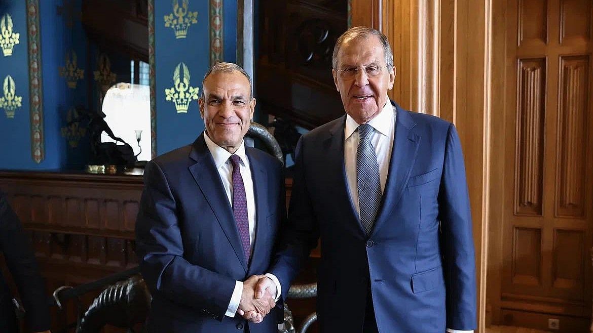 Egyptian Foreign Minister Badr Abdelatty and Russian Foreign Minister, Sergei Lavrov