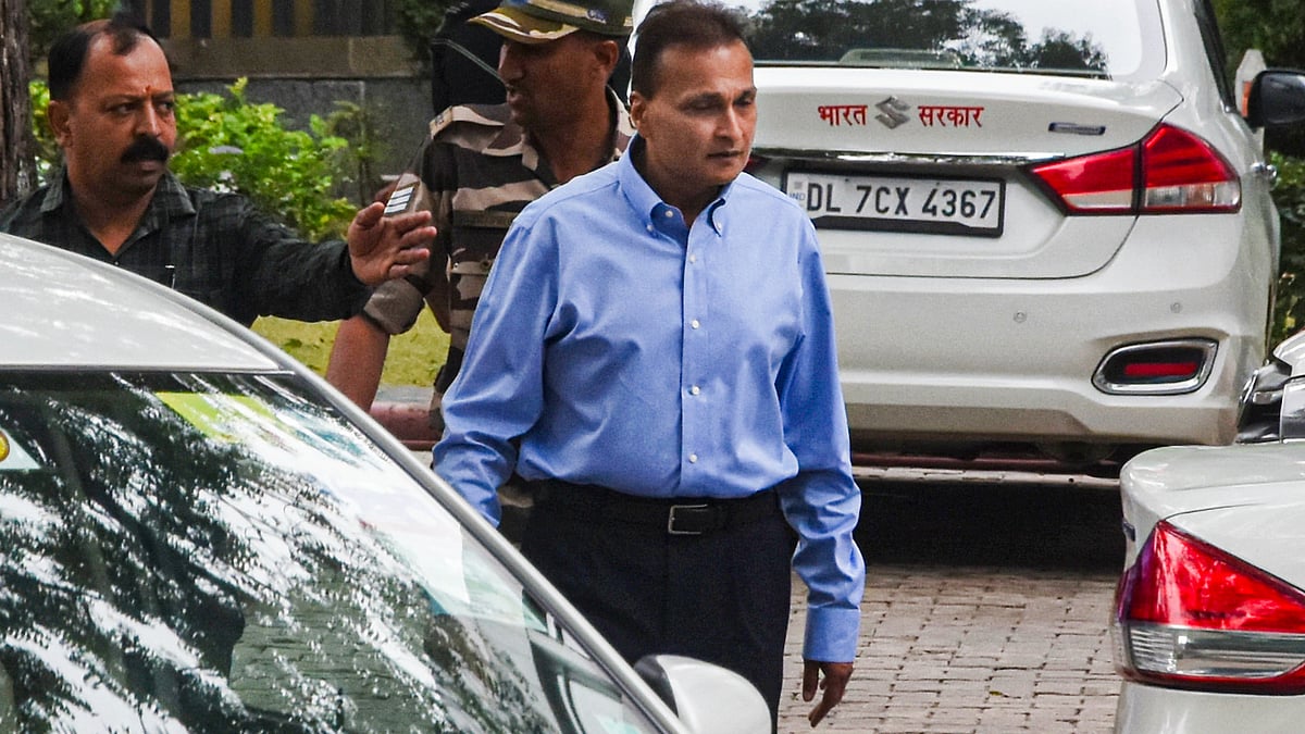 Anil Ambani arrives in New Delhi to face the ED for questioning.