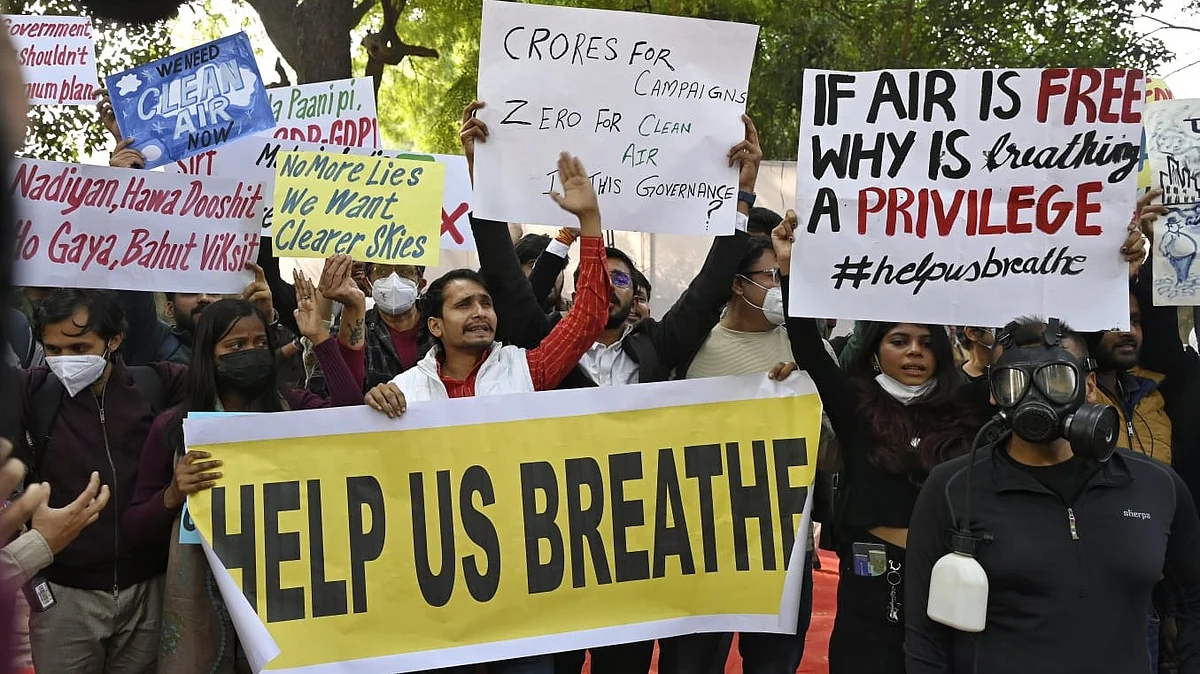 2.2 million schoolchildren in Delhi have already suffered irreversible lung damage. 