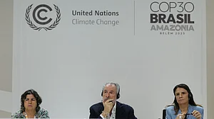 Ana Toni, COP30 CEO (right) and André Corrêa do Lago, COP30 president.