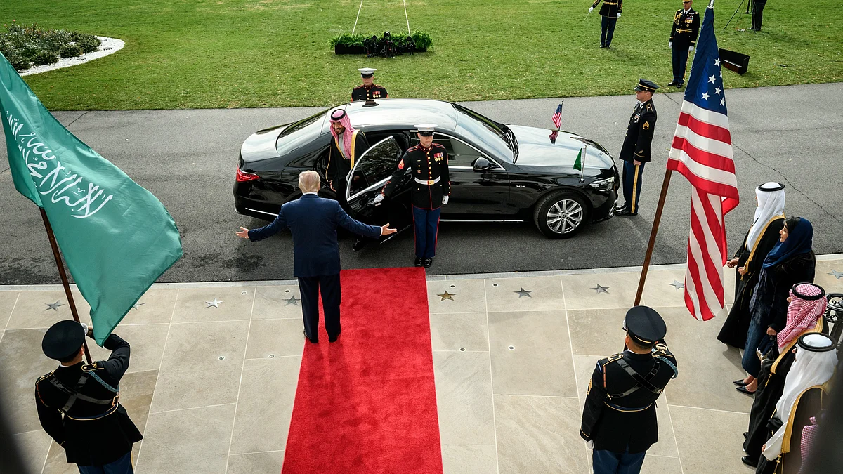 Trump welcomes the Crown Prince of the Kingdom of Saudi Arabia Mohammed Bin Salman