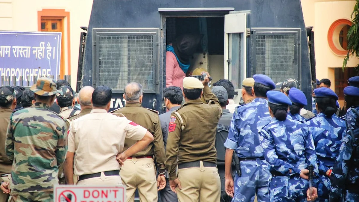 Dr Shaheen Saeed being brought to court