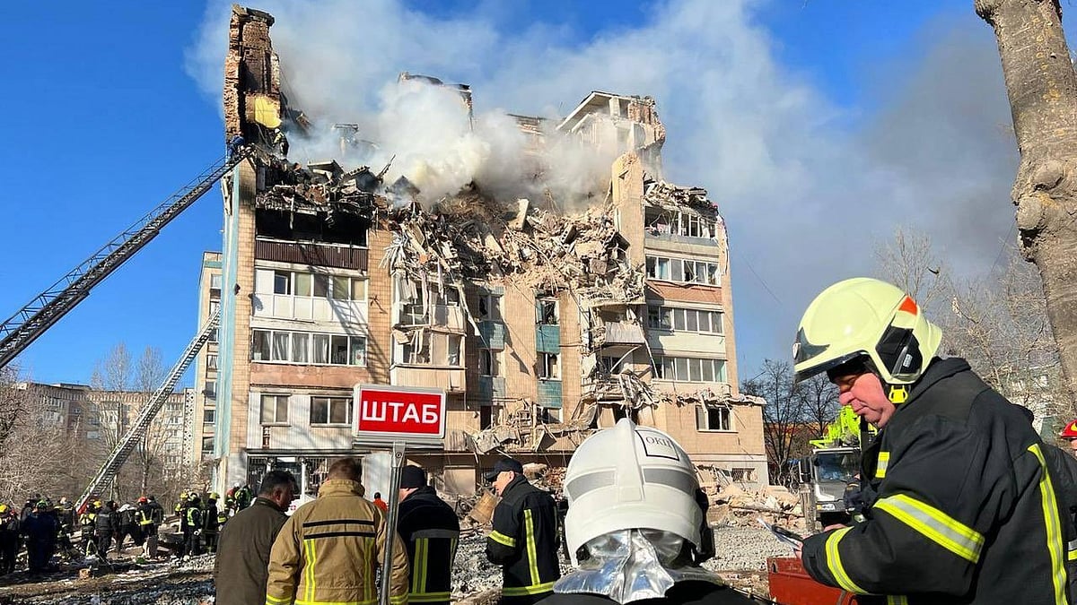 The destruction in the city of Ternopil, where at least 26 people died in Russian airstrikes