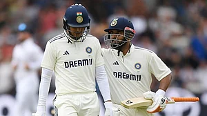 Rishabh Pant (right) is all set to step in for Shubman Gill as a captain