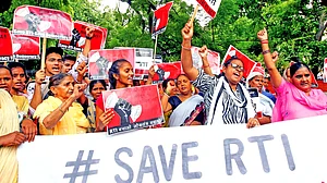 A protest to save the RTI Act