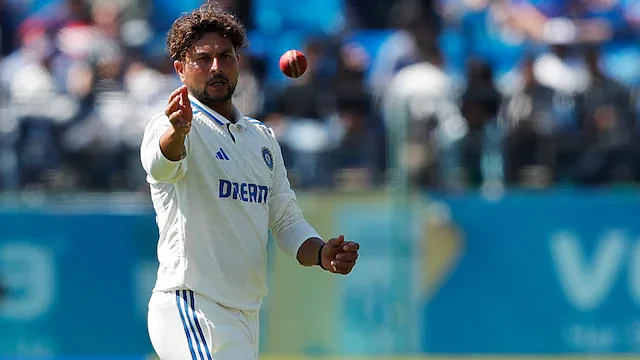 Kuldeep Yadav tried to rely on drift and change of pace in the absence of any turn in Guwahati