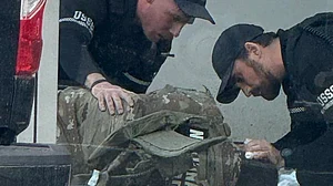 The immediate aftermath of the shooting