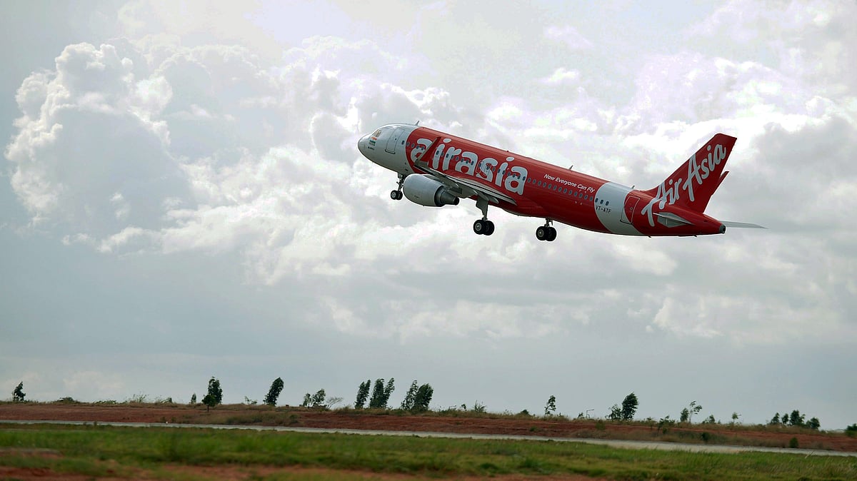 An AirAsia India A320 lifts off from KGIA.