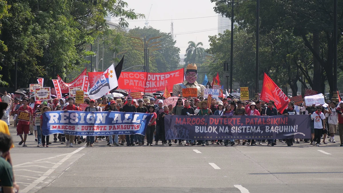 The protests in Manila
